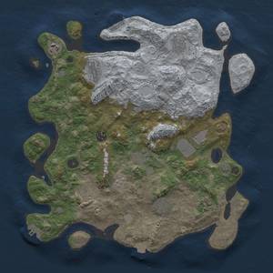 Thumbnail Rust Map: Procedural Map, Size: 3804, Seed: 13825, 18 Monuments