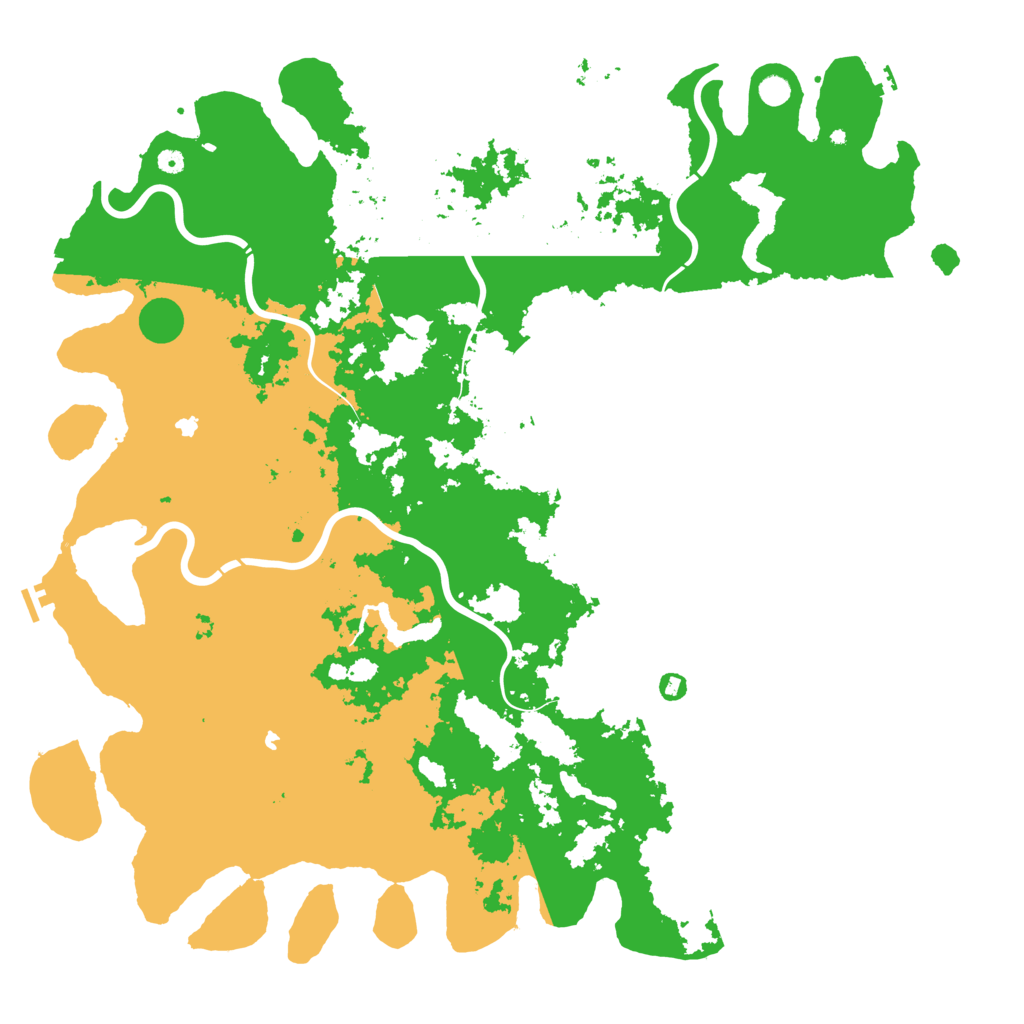 Biome Rust Map: Procedural Map, Size: 6000, Seed: 61847
