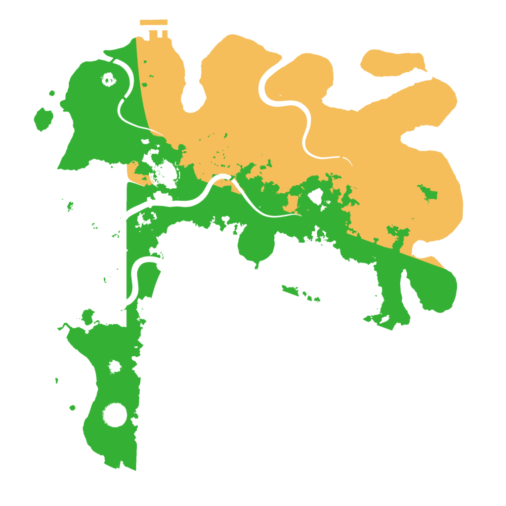 Biome Rust Map: Procedural Map, Size: 3700, Seed: 143480523