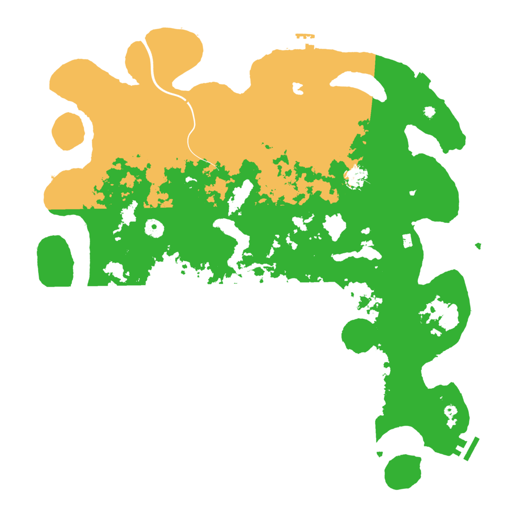 Biome Rust Map: Procedural Map, Size: 4096, Seed: 58252619