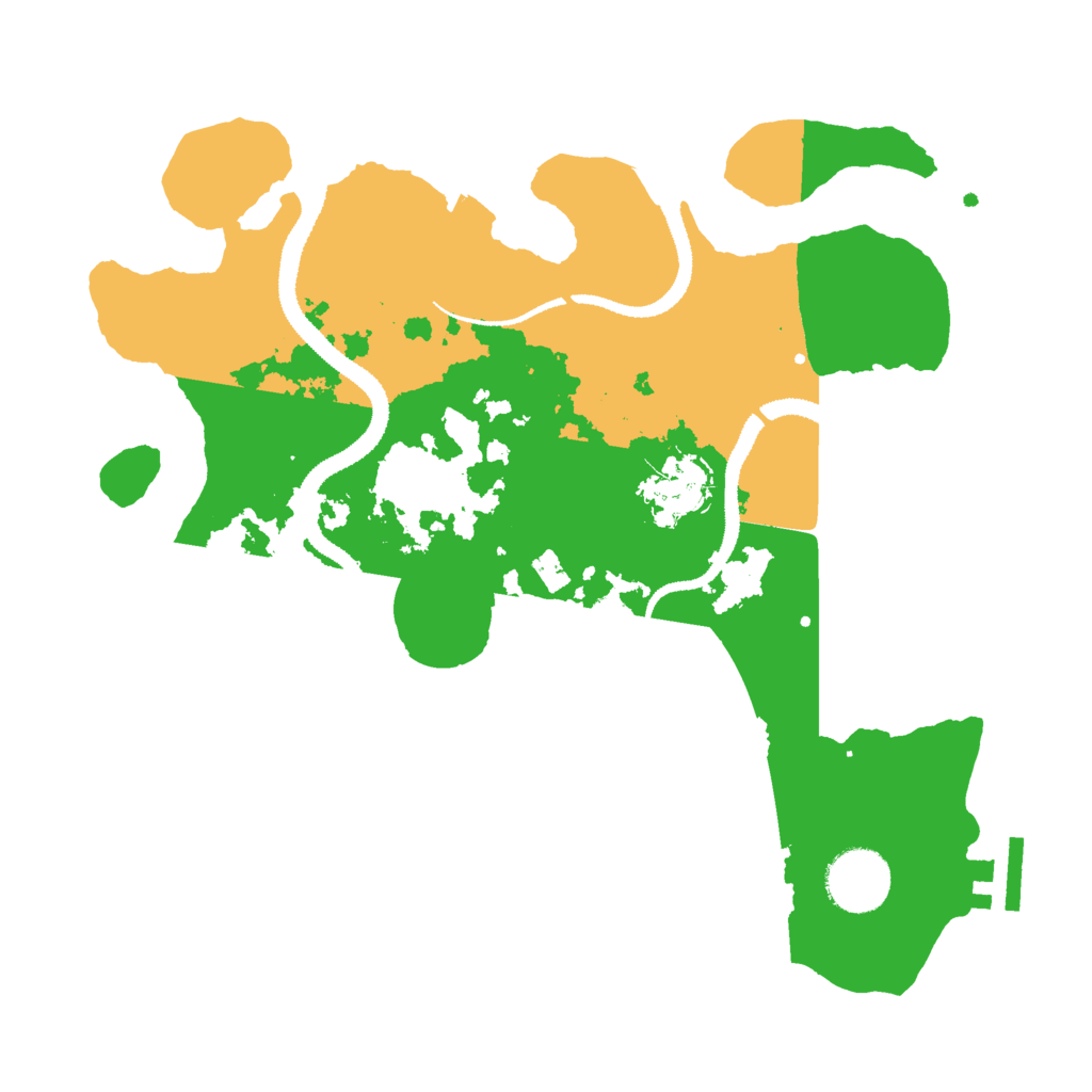 Biome Rust Map: Procedural Map, Size: 3000, Seed: 611827217