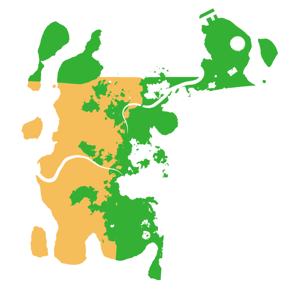 Biome Rust Map: Procedural Map, Size: 3700, Seed: 1861925526