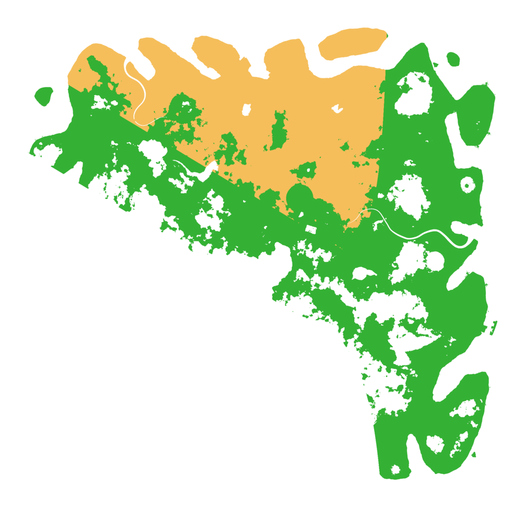 Biome Rust Map: Procedural Map, Size: 5250, Seed: 258975