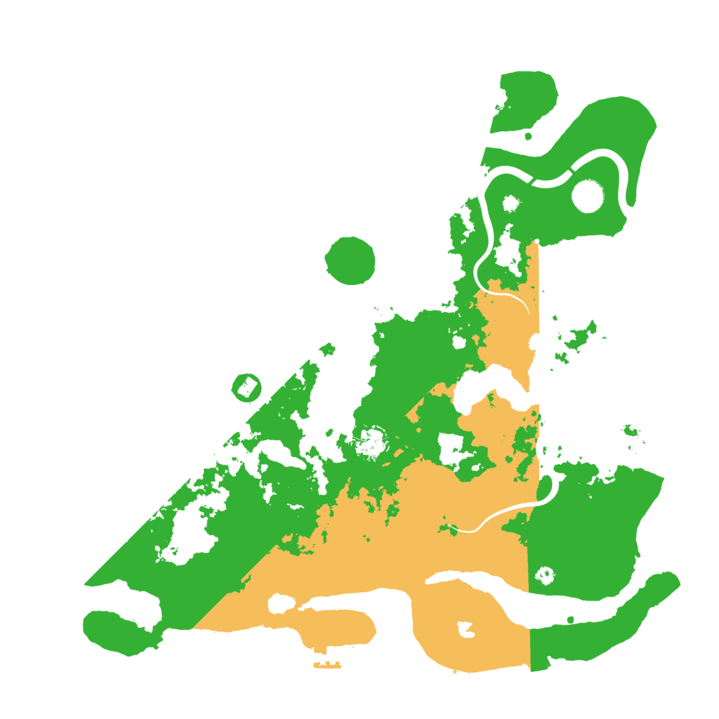 Biome Rust Map: Procedural Map, Size: 4000, Seed: 3105
