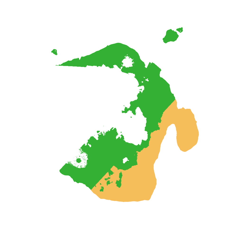 Biome Rust Map: Procedural Map, Size: 2000, Seed: 898121286