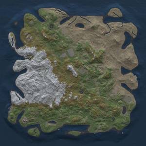 Thumbnail Rust Map: Procedural Map, Size: 4800, Seed: 1044315681, 19 Monuments