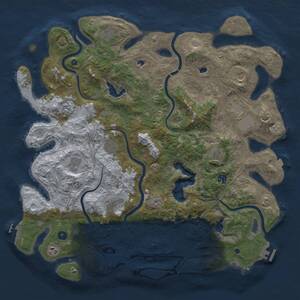 Thumbnail Rust Map: Procedural Map, Size: 4800, Seed: 1044315681, 17 Monuments