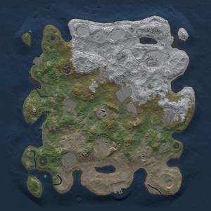 Thumbnail Rust Map: Procedural Map, Size: 3500, Seed: 1434774539, 18 Monuments