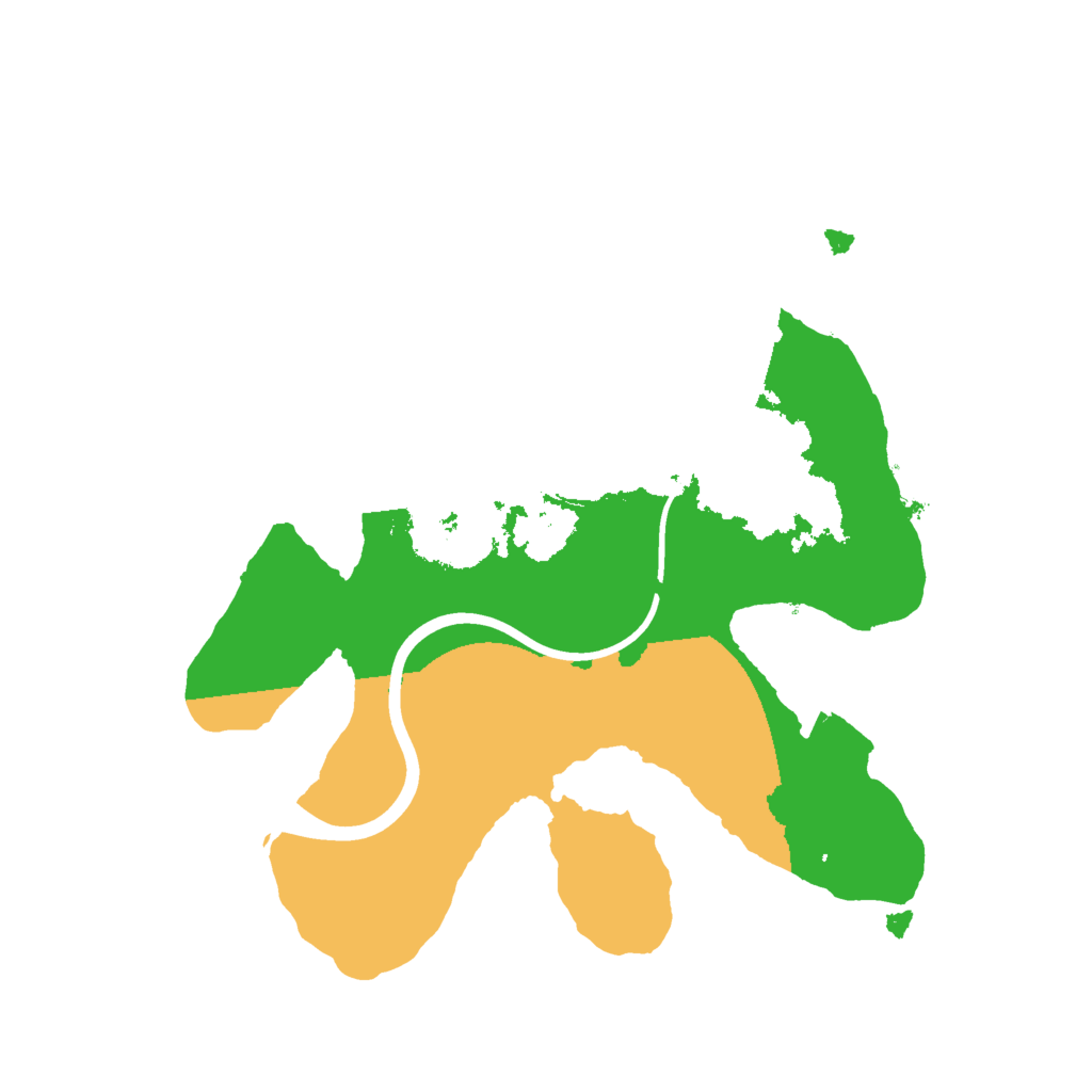 Biome Rust Map: Procedural Map, Size: 2000, Seed: 843359181