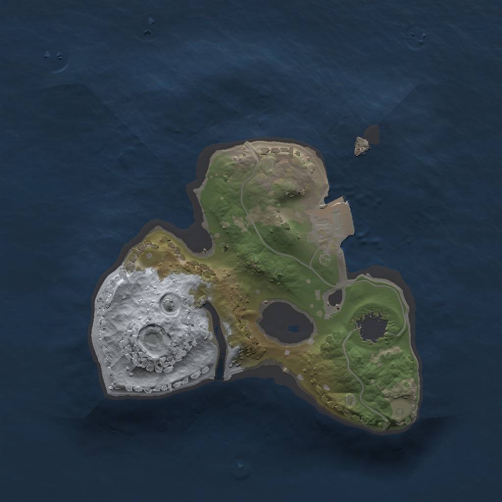 Rust Map: Procedural Map, Size: 1500, Seed: 917120002, 3 Monuments