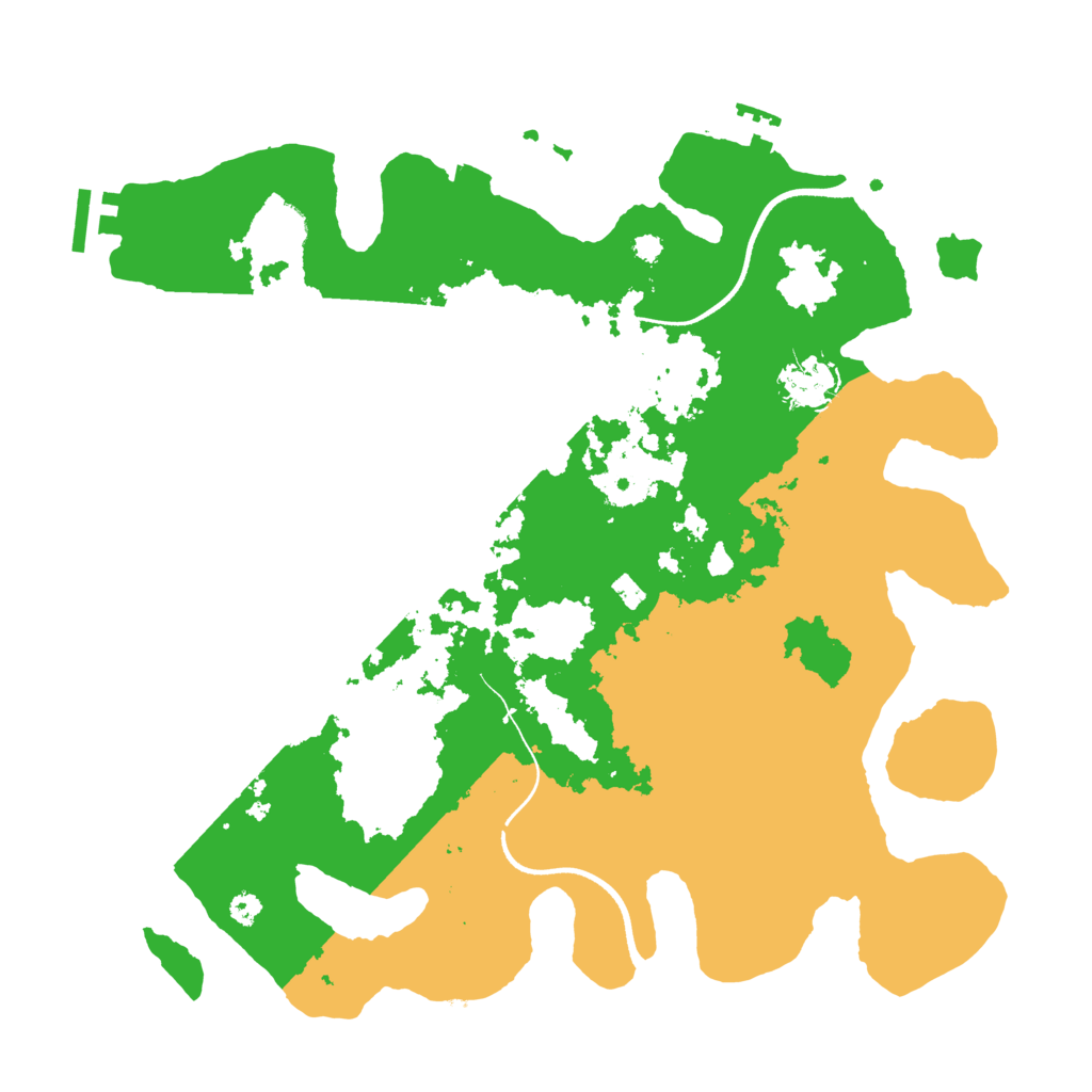 Biome Rust Map: Procedural Map, Size: 3500, Seed: 78342