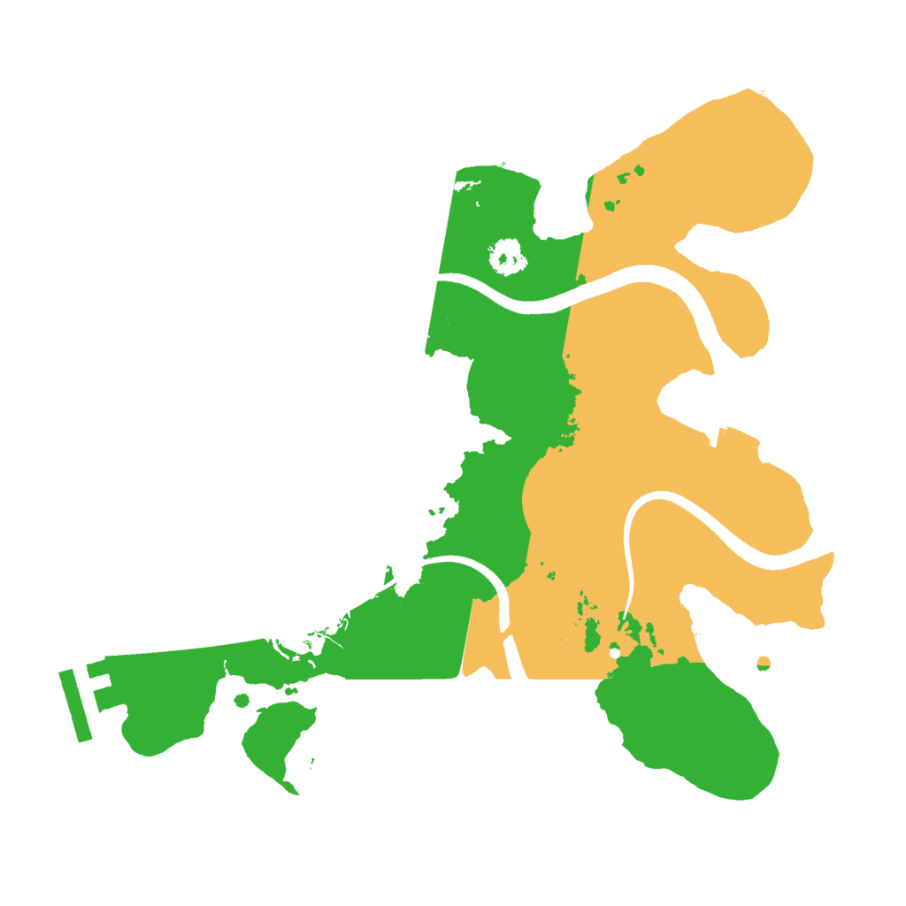 Biome Rust Map: Procedural Map, Size: 2500, Seed: 585288013