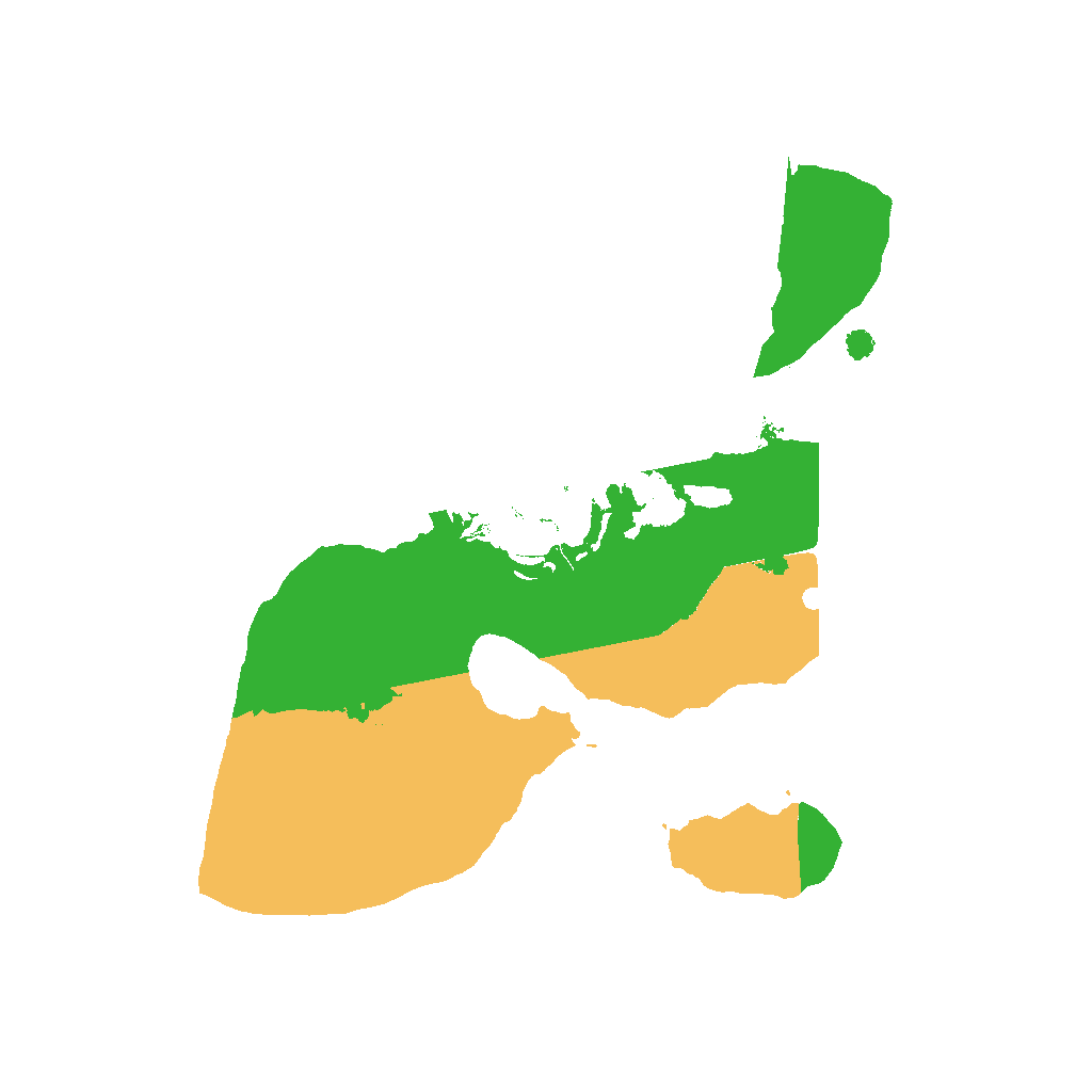 Biome Rust Map: Procedural Map, Size: 1500, Seed: 32143