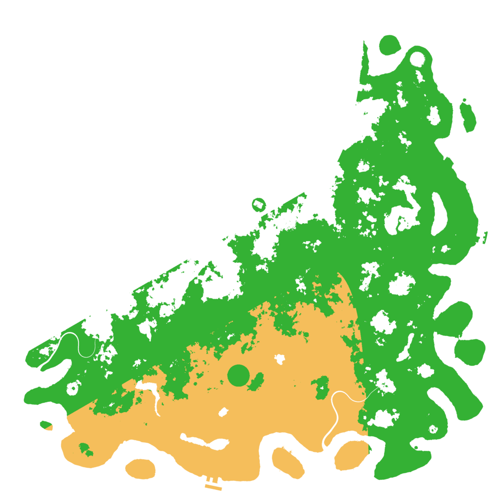 Biome Rust Map: Procedural Map, Size: 6000, Seed: 650864381
