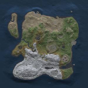 Thumbnail Rust Map: Procedural Map, Size: 2500, Seed: 352132688, 10 Monuments