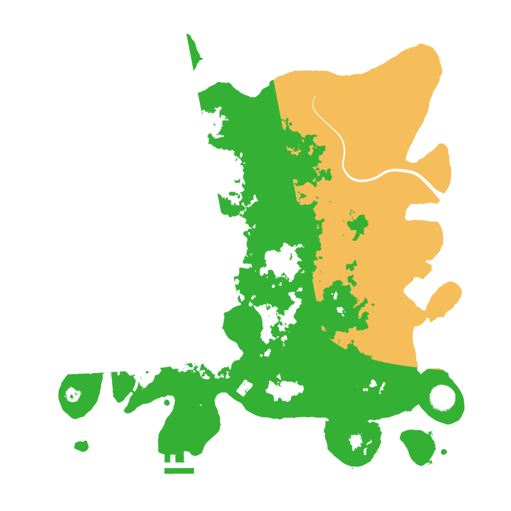 Biome Rust Map: Procedural Map, Size: 3500, Seed: 741100699