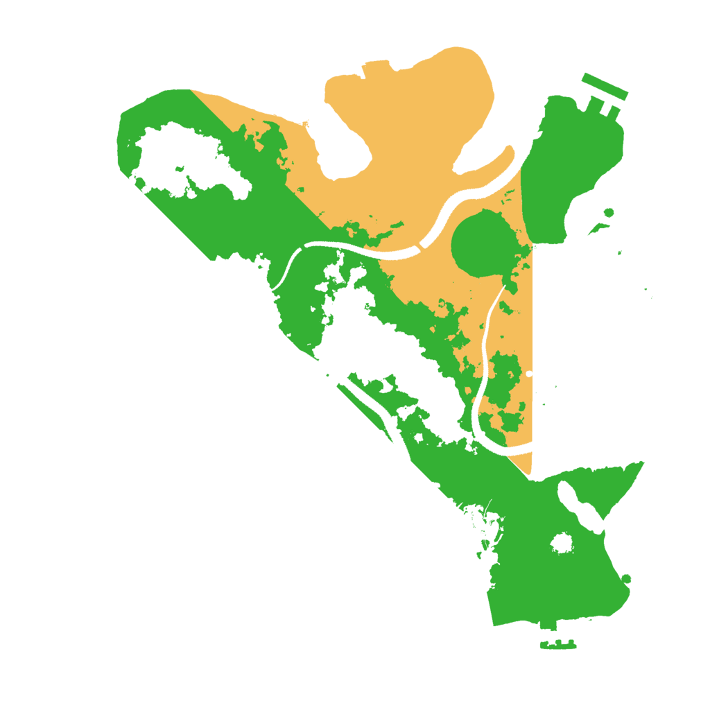 Biome Rust Map: Procedural Map, Size: 3000, Seed: 1497056825