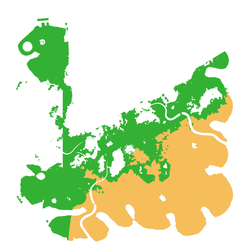 Biome Rust Map: Procedural Map, Size: 4500, Seed: 2004507775