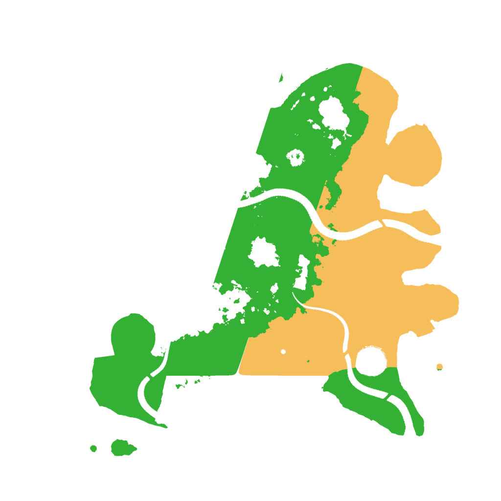 Biome Rust Map: Procedural Map, Size: 3000, Seed: 409170554