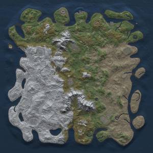 Thumbnail Rust Map: Procedural Map, Size: 5200, Seed: 1765389719, 19 Monuments