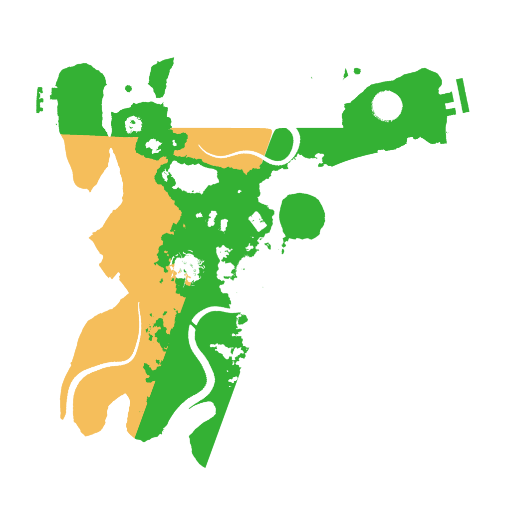 Biome Rust Map: Procedural Map, Size: 3000, Seed: 22555