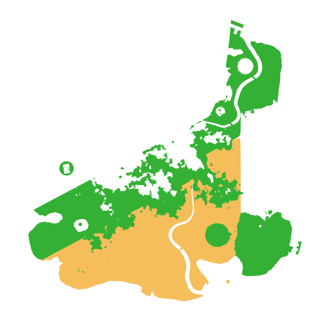 Biome Rust Map: Procedural Map, Size: 3600, Seed: 820553257