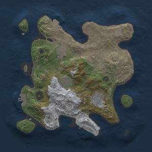 Thumbnail Rust Map: Procedural Map, Size: 2750, Seed: 622227125, 10 Monuments