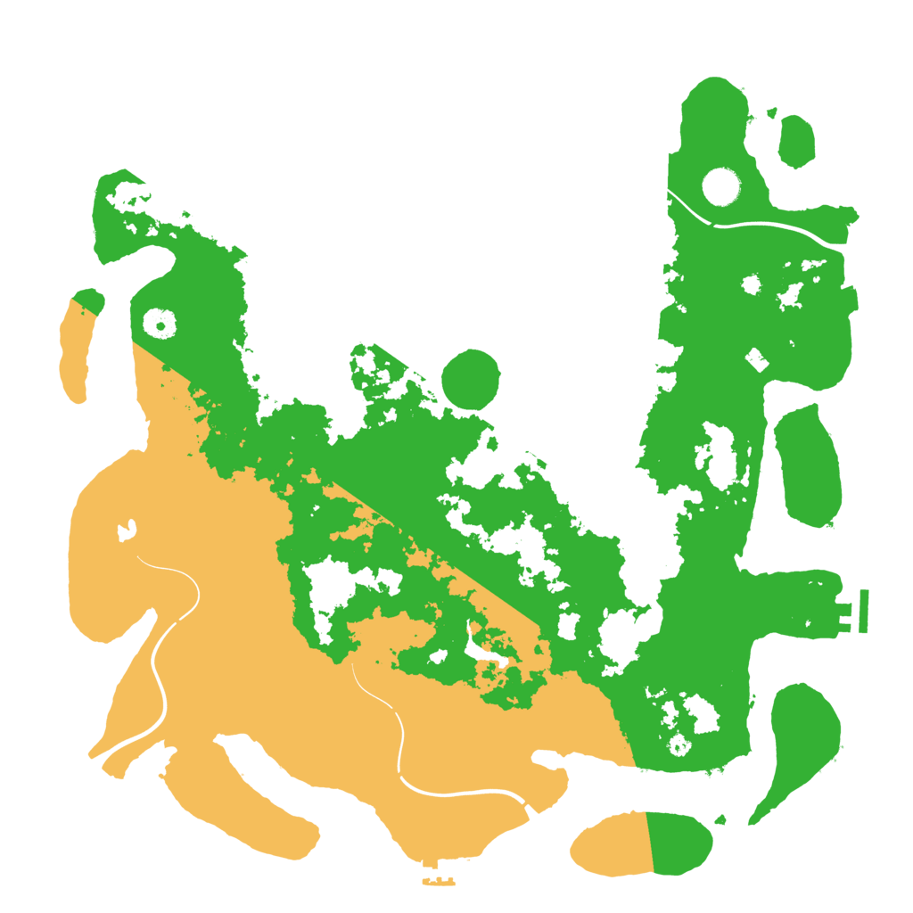 Biome Rust Map: Procedural Map, Size: 4250, Seed: 23951