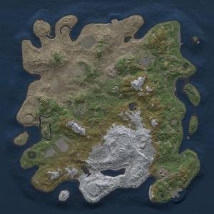 Thumbnail Rust Map: Procedural Map, Size: 4000, Seed: 541290374, 18 Monuments