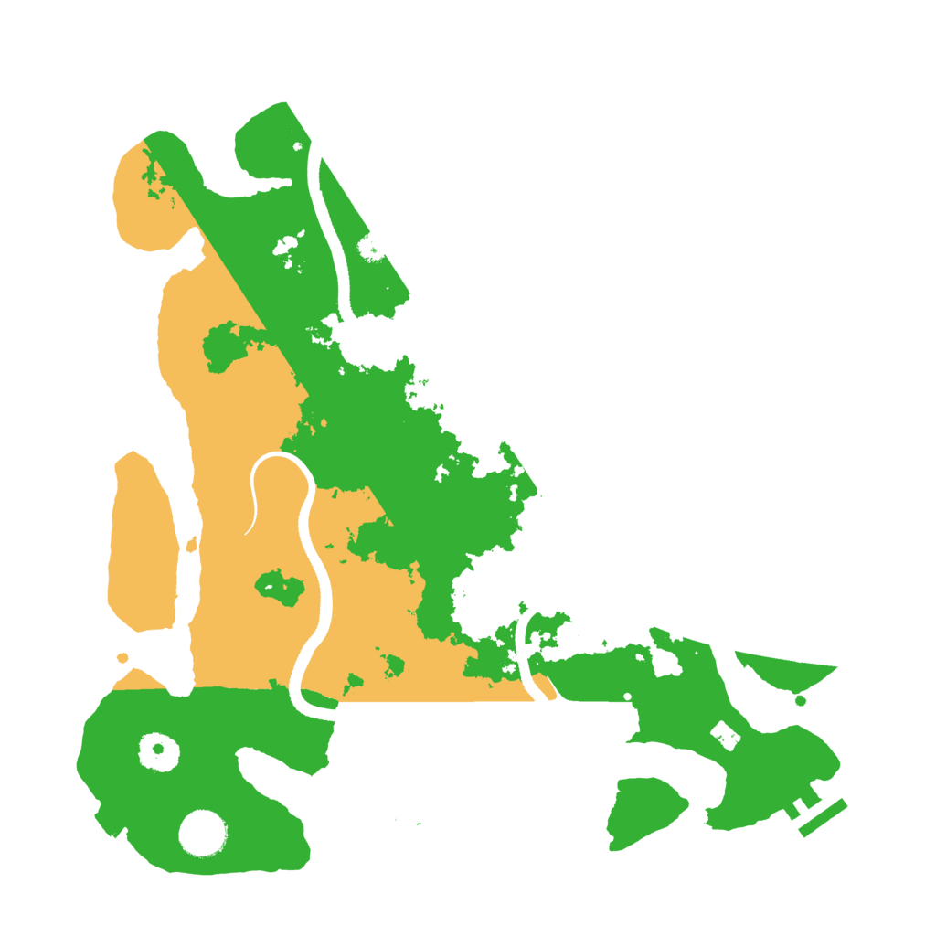 Biome Rust Map: Procedural Map, Size: 3500, Seed: 1666967083