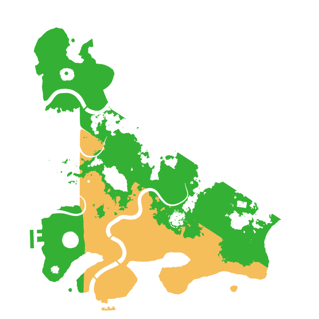 Biome Rust Map: Procedural Map, Size: 3500, Seed: 130682043