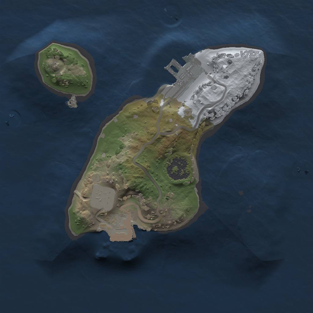 Rust Map: Procedural Map, Size: 1400, Seed: 1301583420, 4 Monuments