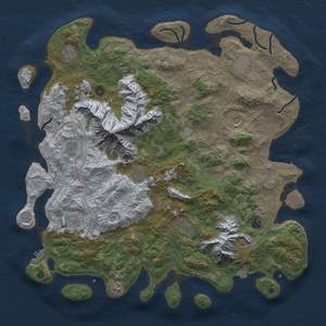 Thumbnail Rust Map: Procedural Map, Size: 5000, Seed: 1358161876, 19 Monuments