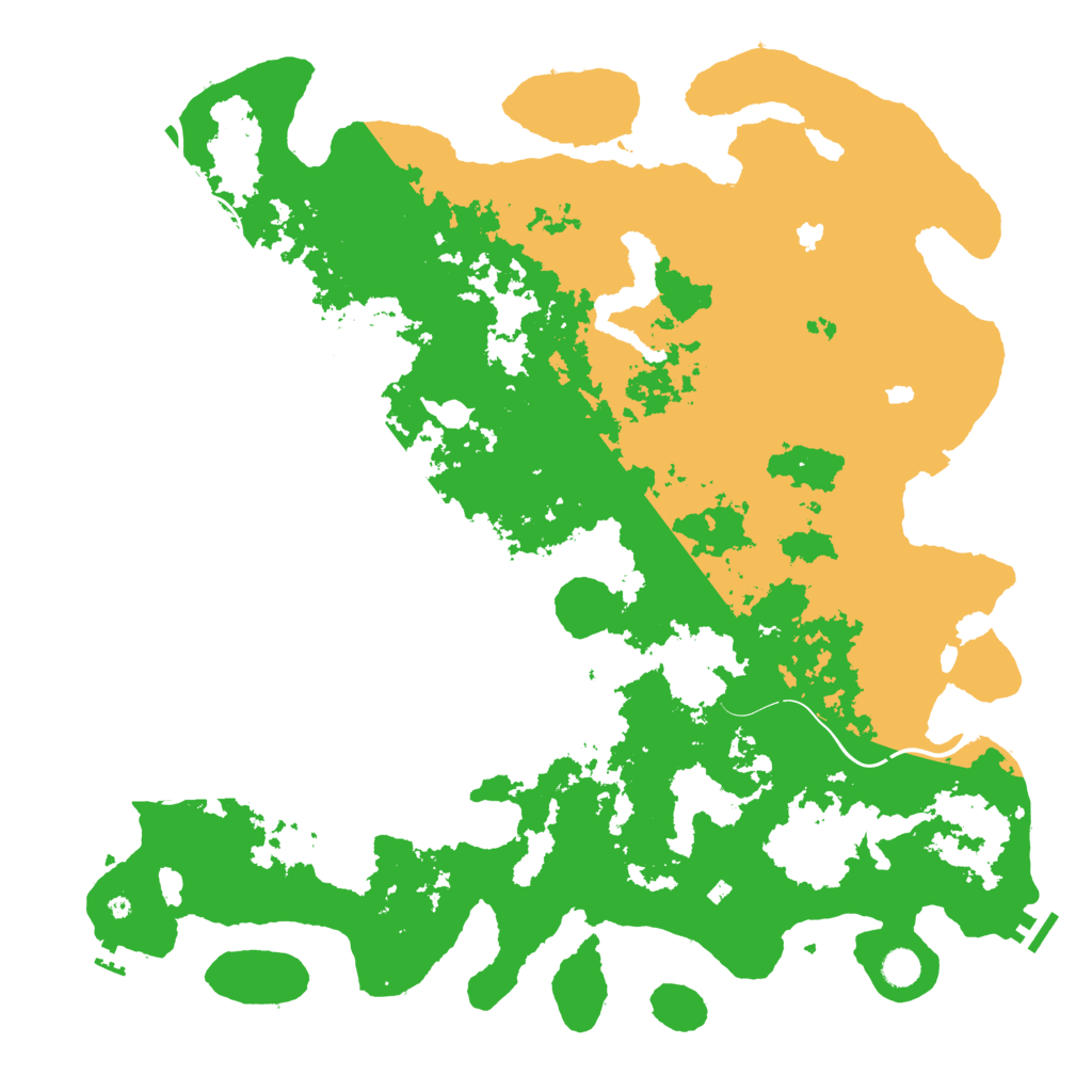 Biome Rust Map: Procedural Map, Size: 5000, Seed: 1358161876