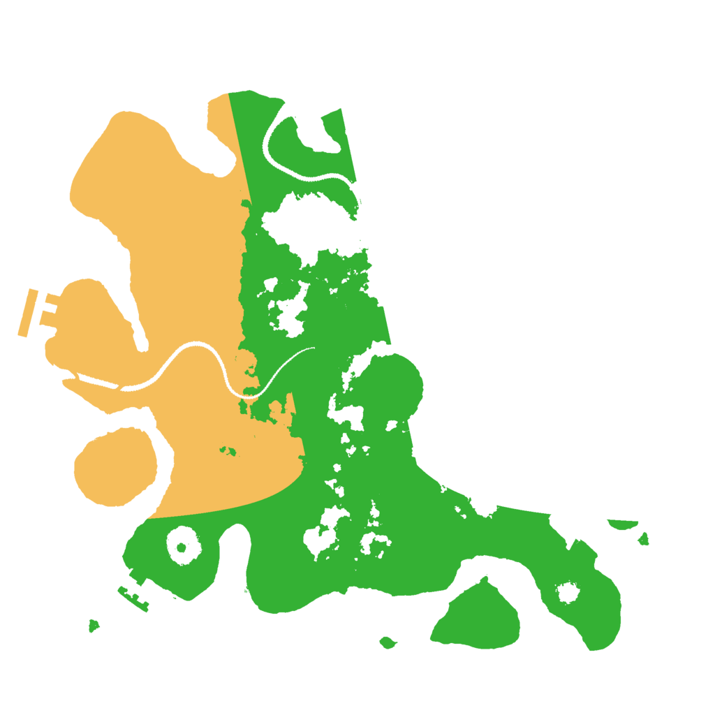 Biome Rust Map: Procedural Map, Size: 3000, Seed: 1666094994