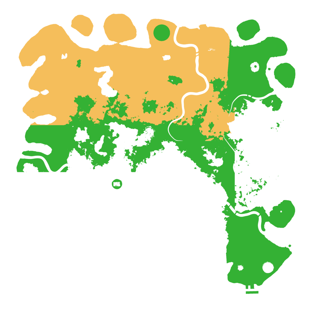 Biome Rust Map: Procedural Map, Size: 5000, Seed: 1124653507