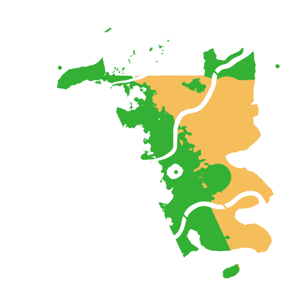 Biome Rust Map: Procedural Map, Size: 3000, Seed: 25286