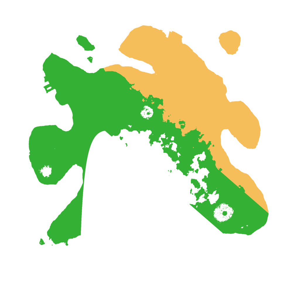 Biome Rust Map: Procedural Map, Size: 2500, Seed: 1058512168