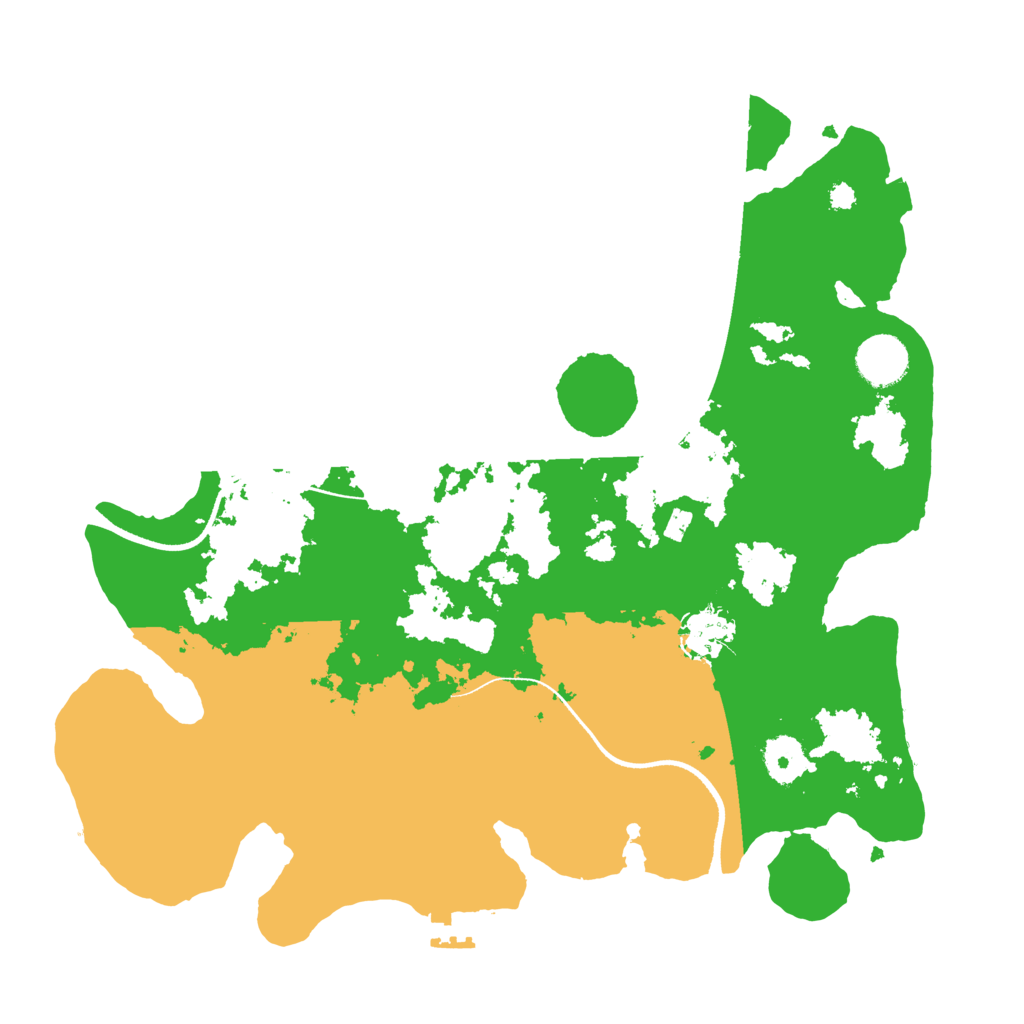 Biome Rust Map: Procedural Map, Size: 3500, Seed: 17310