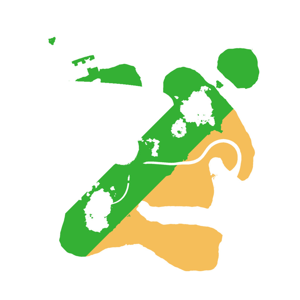 Biome Rust Map: Procedural Map, Size: 2000, Seed: 9998