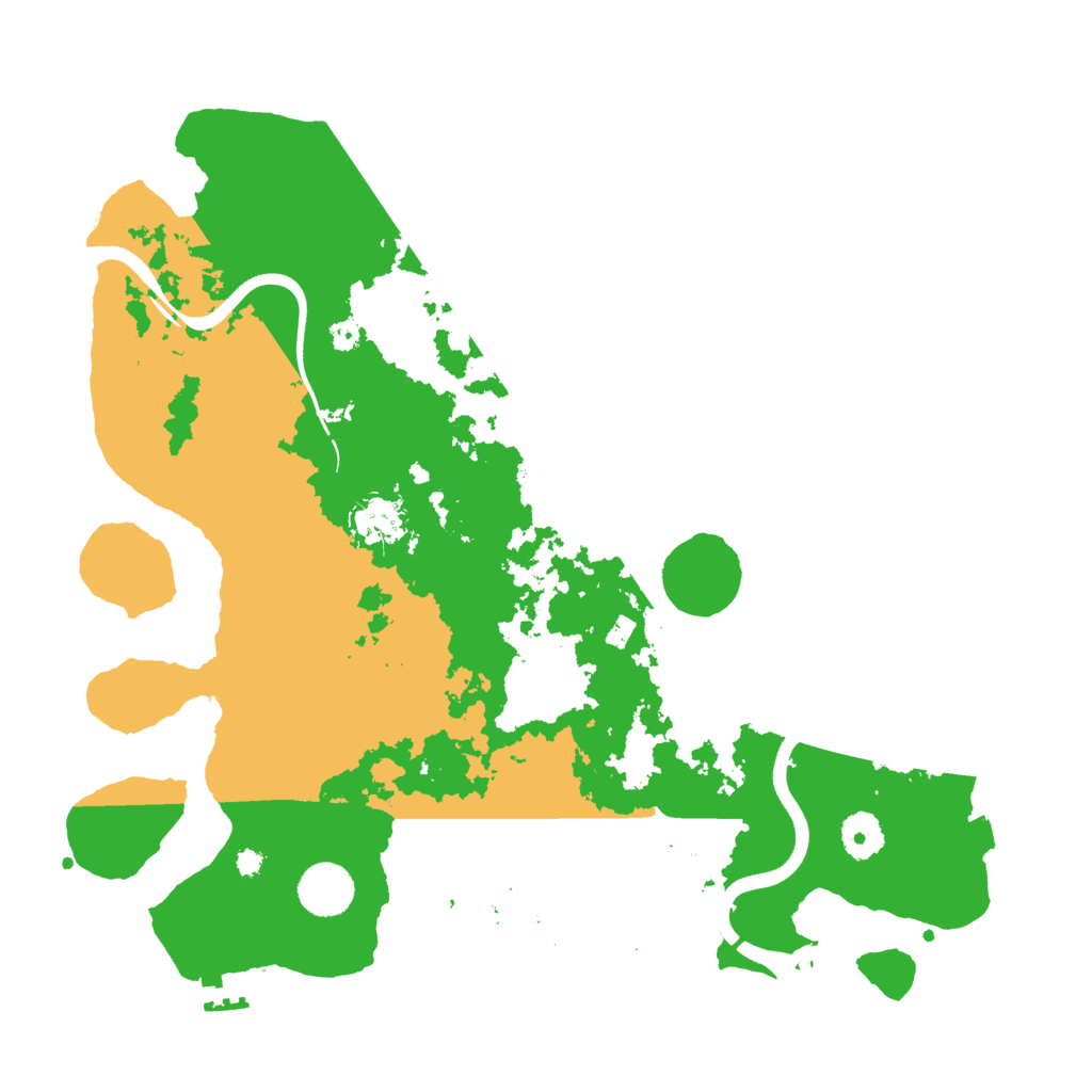 Biome Rust Map: Procedural Map, Size: 3700, Seed: 812582068