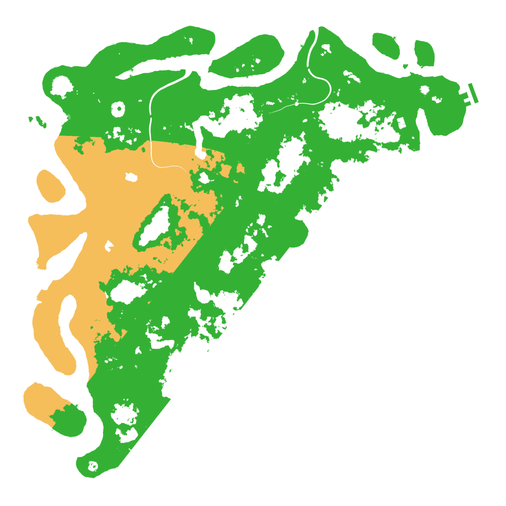 Biome Rust Map: Procedural Map, Size: 5000, Seed: 836407841