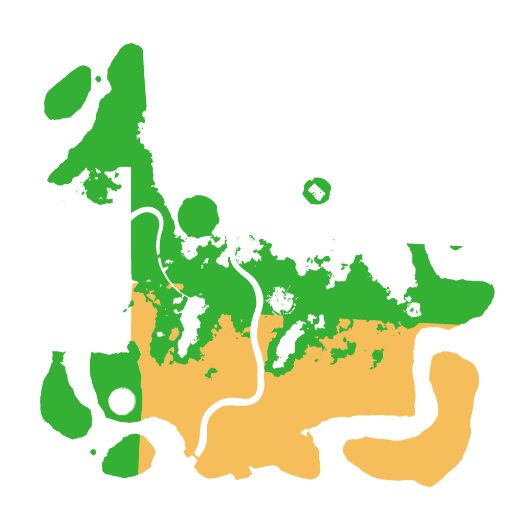 Biome Rust Map: Procedural Map, Size: 3500, Seed: 1753048545