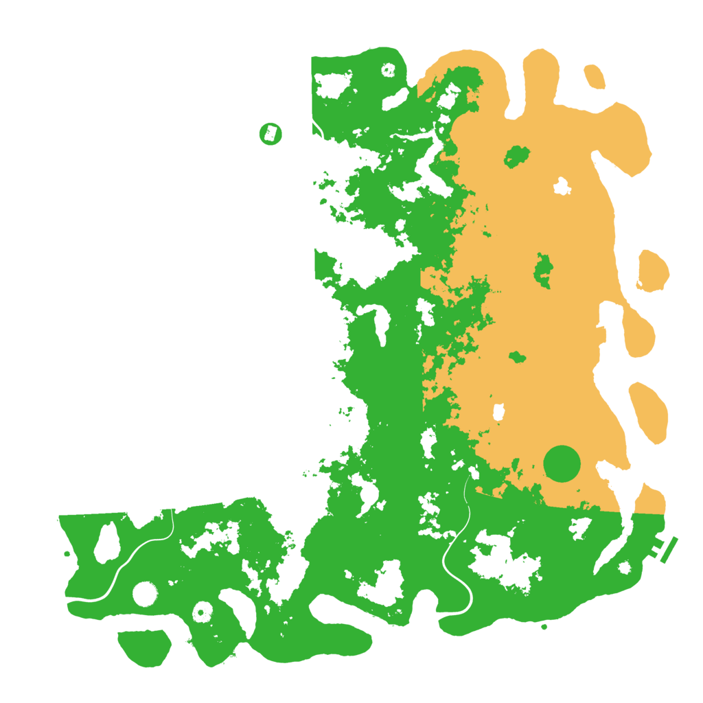 Biome Rust Map: Procedural Map, Size: 5000, Seed: 258302926