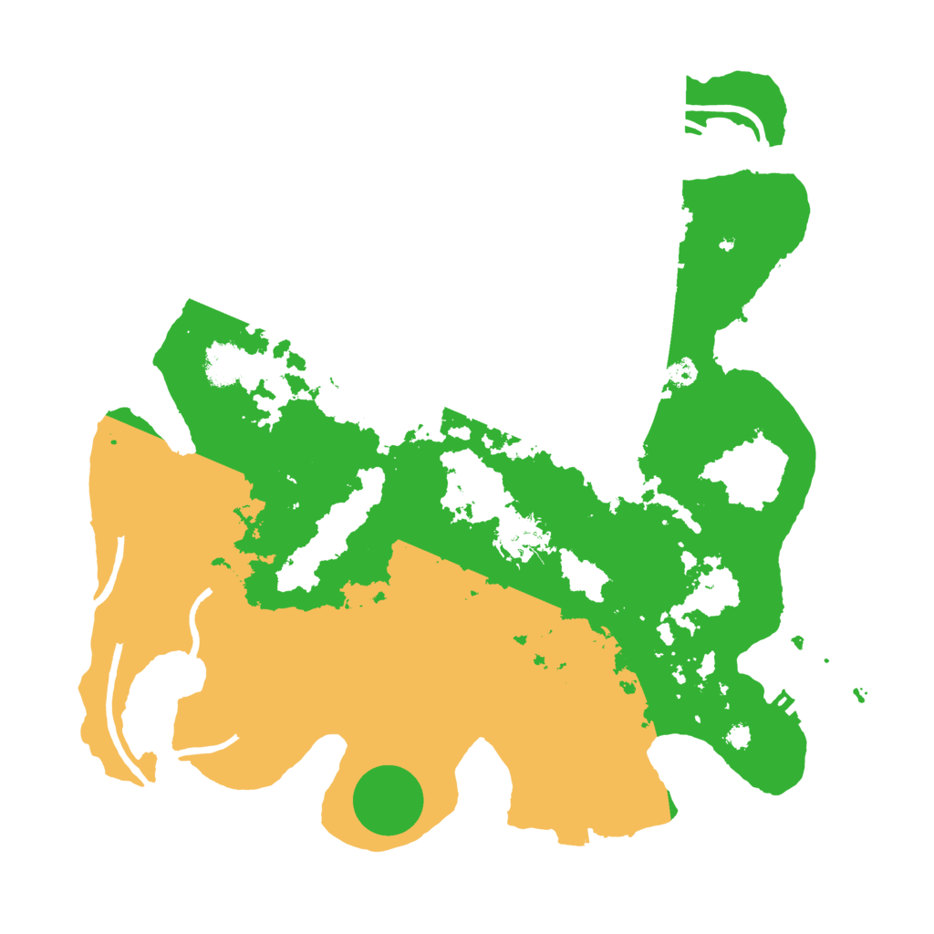 Biome Rust Map: Procedural Map, Size: 3500, Seed: 92345577