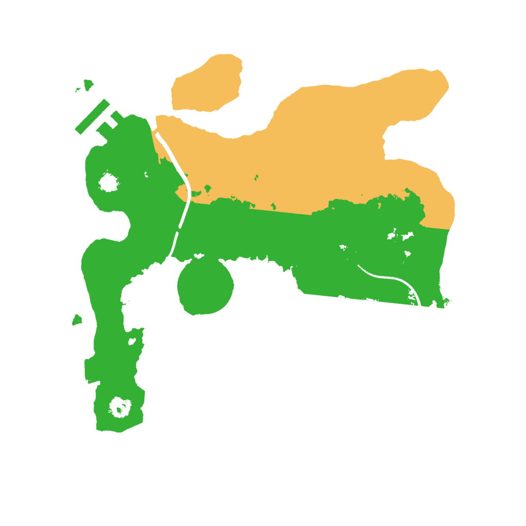 Biome Rust Map: Procedural Map, Size: 2500, Seed: 288501435