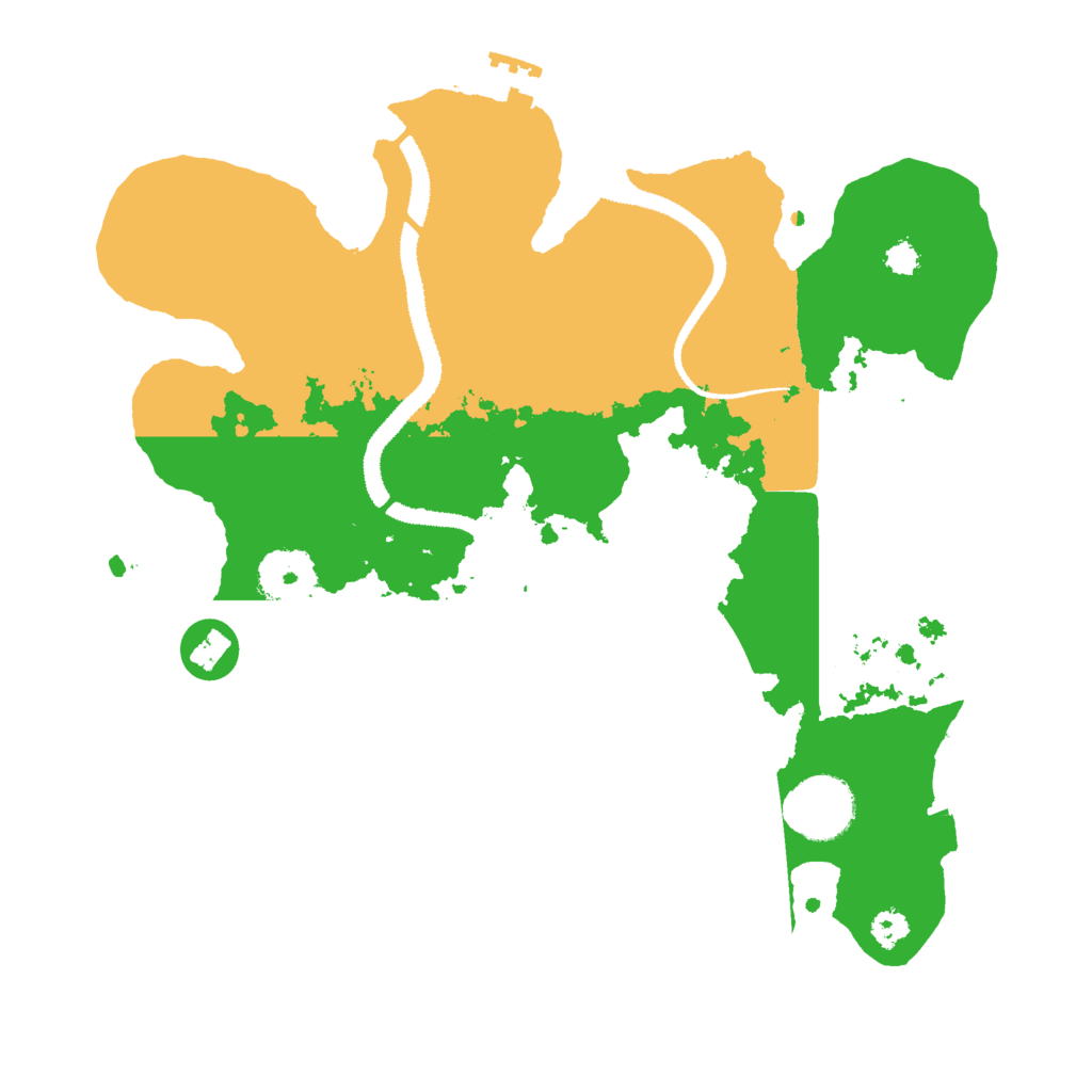 Biome Rust Map: Procedural Map, Size: 3000, Seed: 1124653507