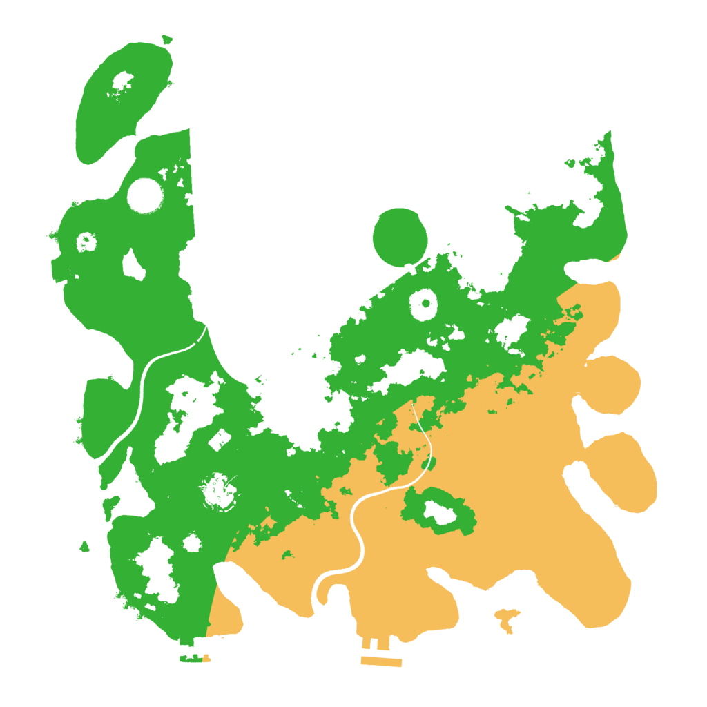 Biome Rust Map: Procedural Map, Size: 3500, Seed: 616150409