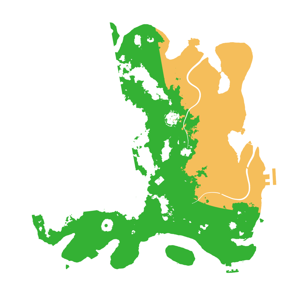 Biome Rust Map: Procedural Map, Size: 3600, Seed: 12002