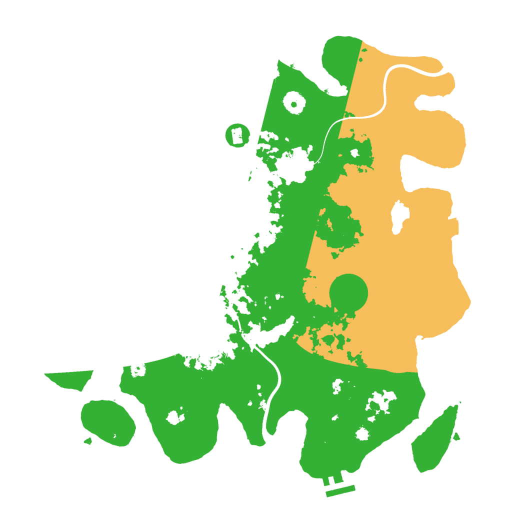Biome Rust Map: Procedural Map, Size: 3500, Seed: 1831012892